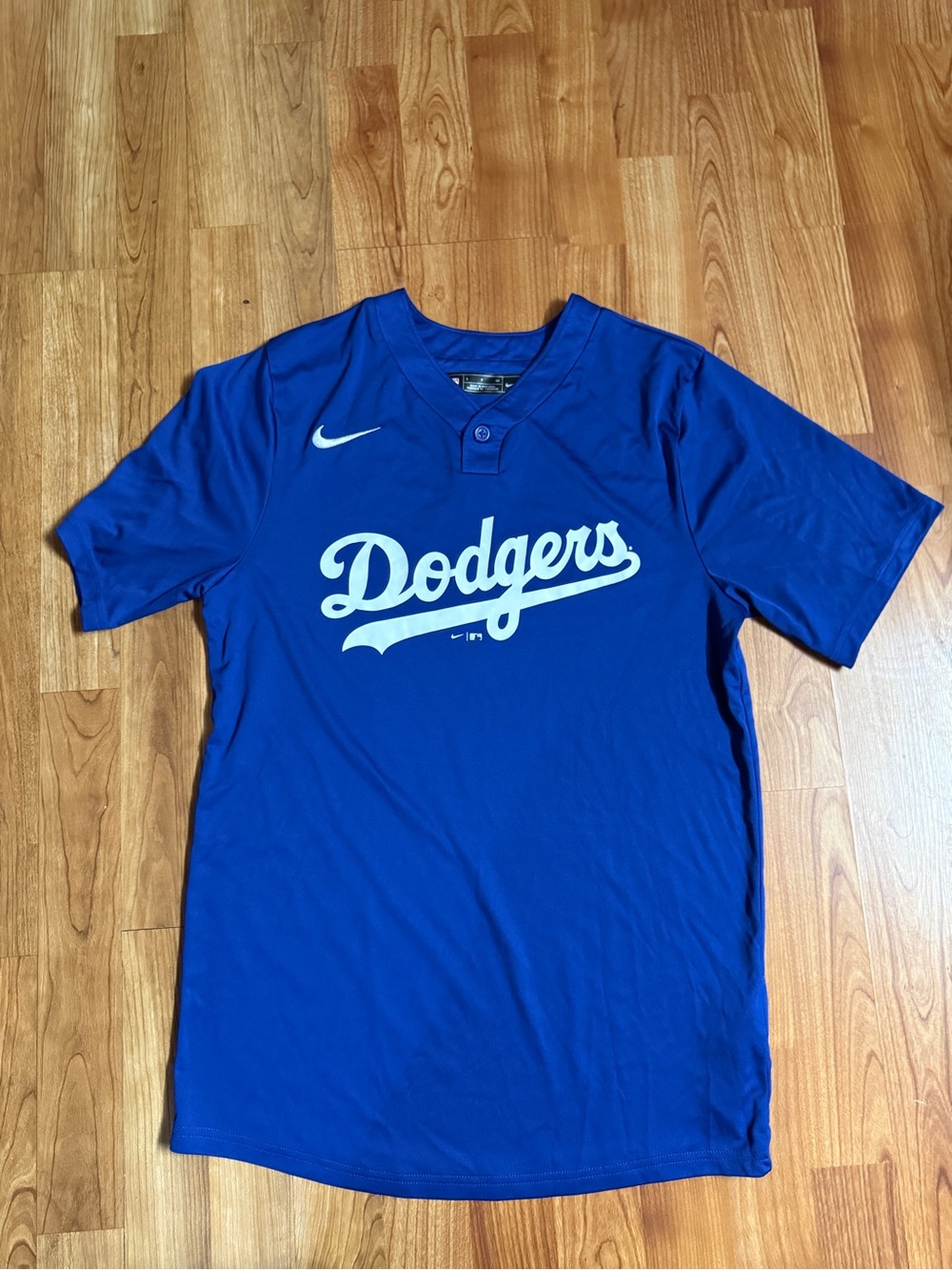Nike Dodgers Kids Blue Short Sleeve Tee with White Script